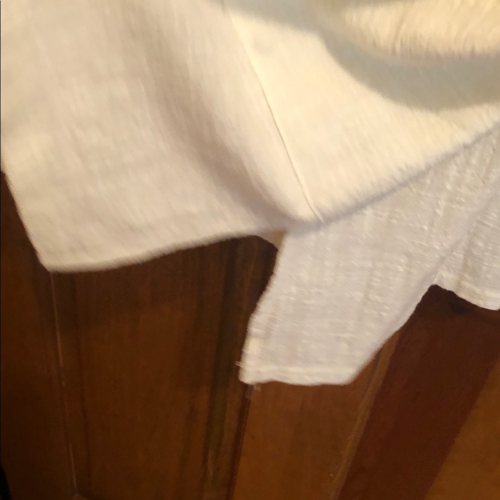 Zenana Outfitters Cream Textured 3/4 Sleeve Tunic with Pockets - Picture 7 of 8